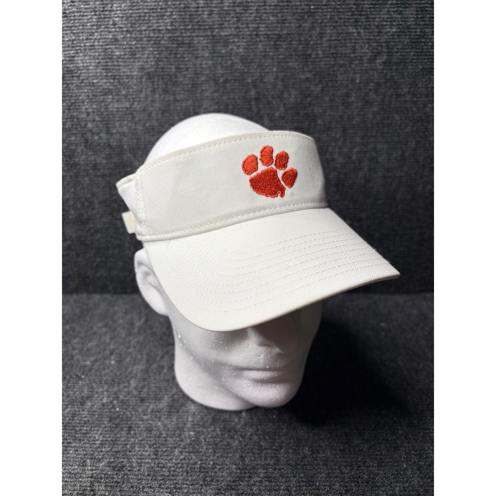 Nike Clemson Tigers Dri-FIT Adjustable Visor White AV7103-100 Mens Womens